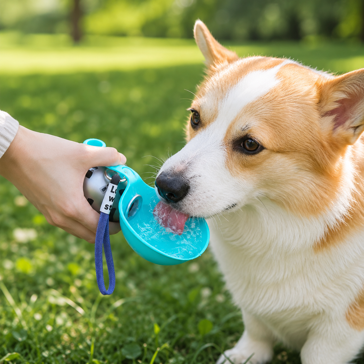 Gourde Portable avec Écuelle pour Chien