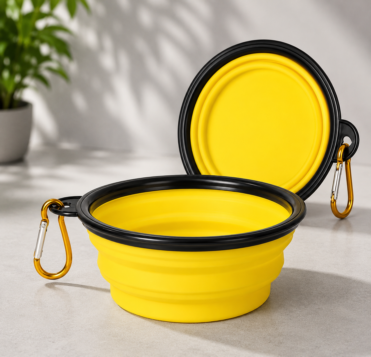 Gamelle Pliable 2 en 1 pour Chien — Eau & Nourriture