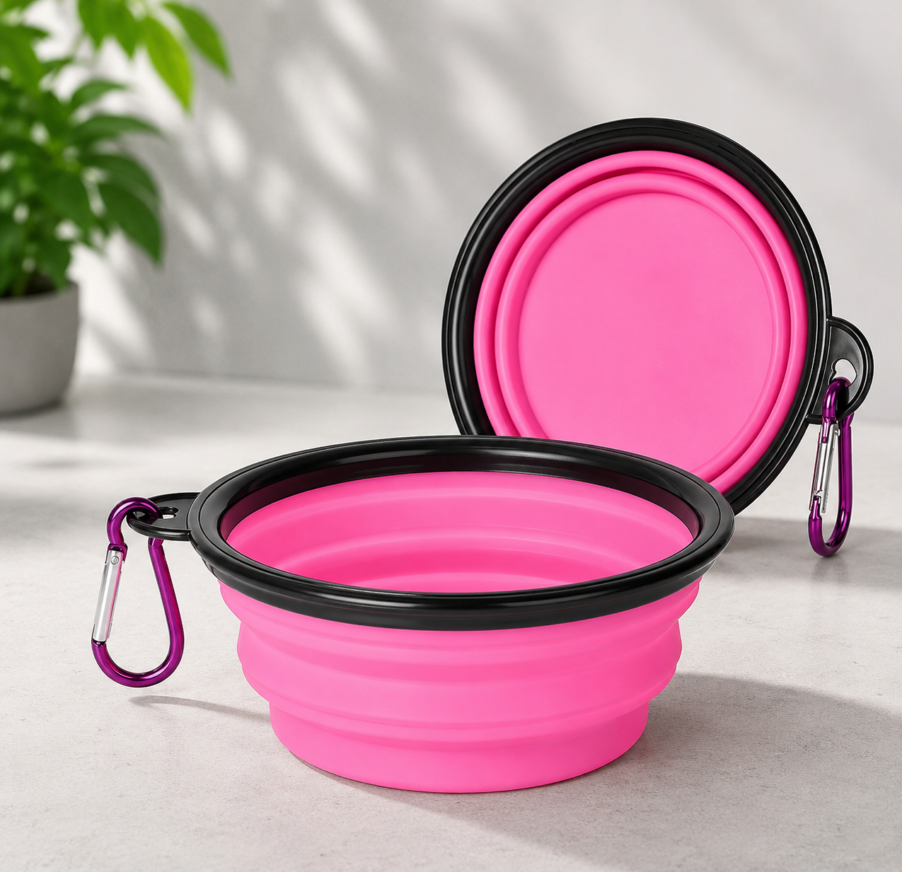 Gamelle Pliable 2 en 1 pour Chien — Eau & Nourriture