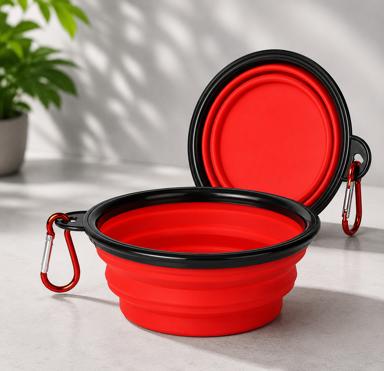 Gamelle Pliable 2 en 1 pour Chien — Eau & Nourriture