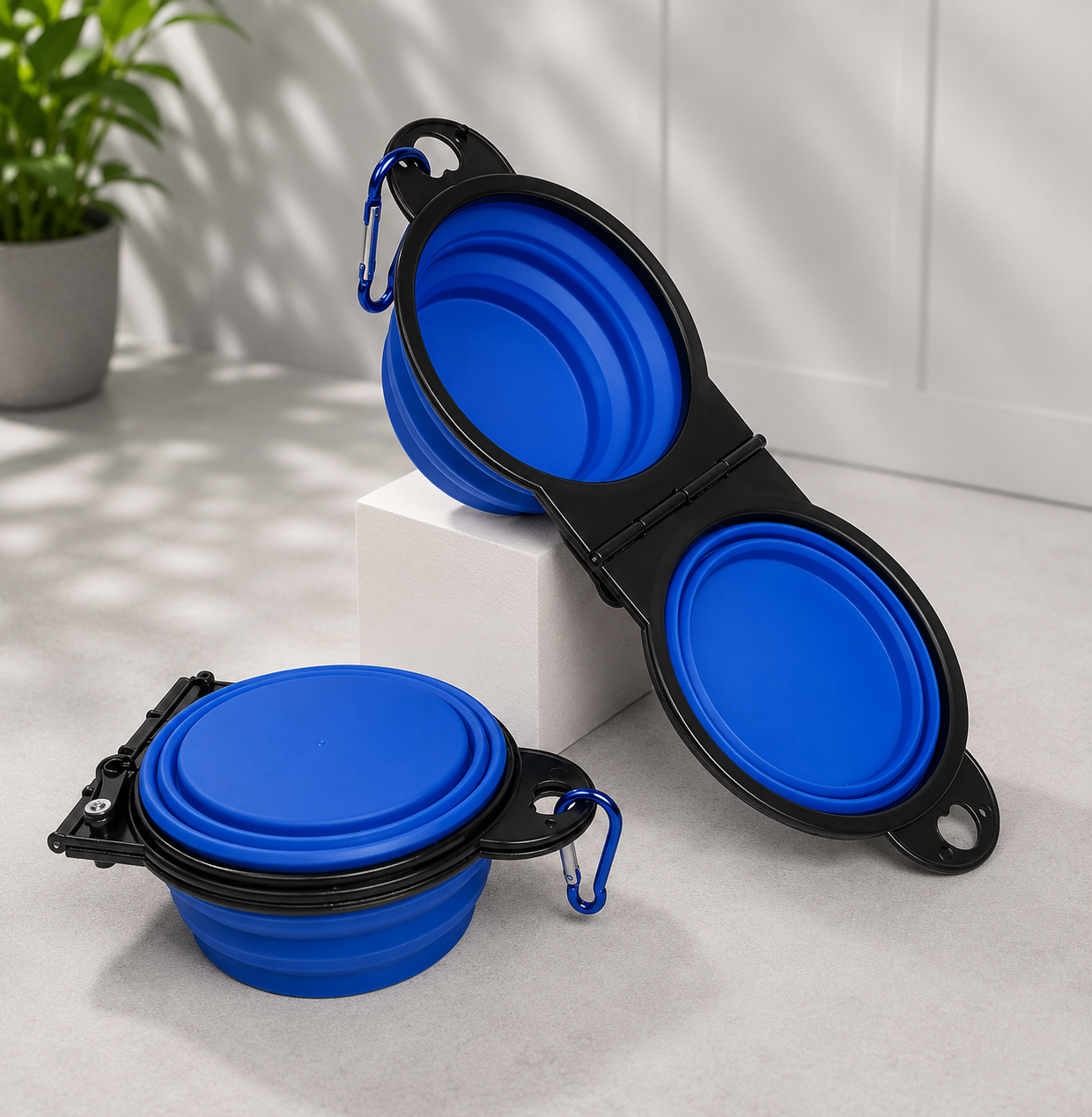 Gamelle Pliable 2 en 1 pour Chien — Eau & Nourriture