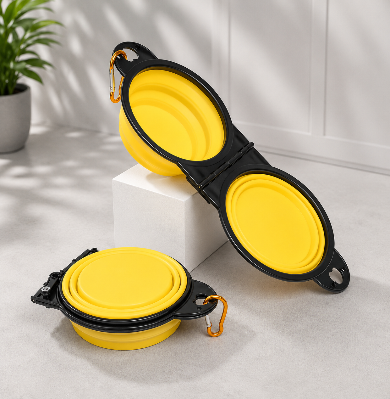 Gamelle Pliable 2 en 1 pour Chien — Eau & Nourriture