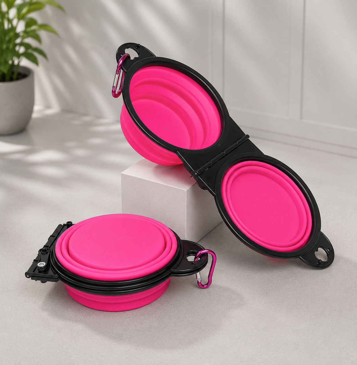 Gamelle Pliable 2 en 1 pour Chien — Eau & Nourriture