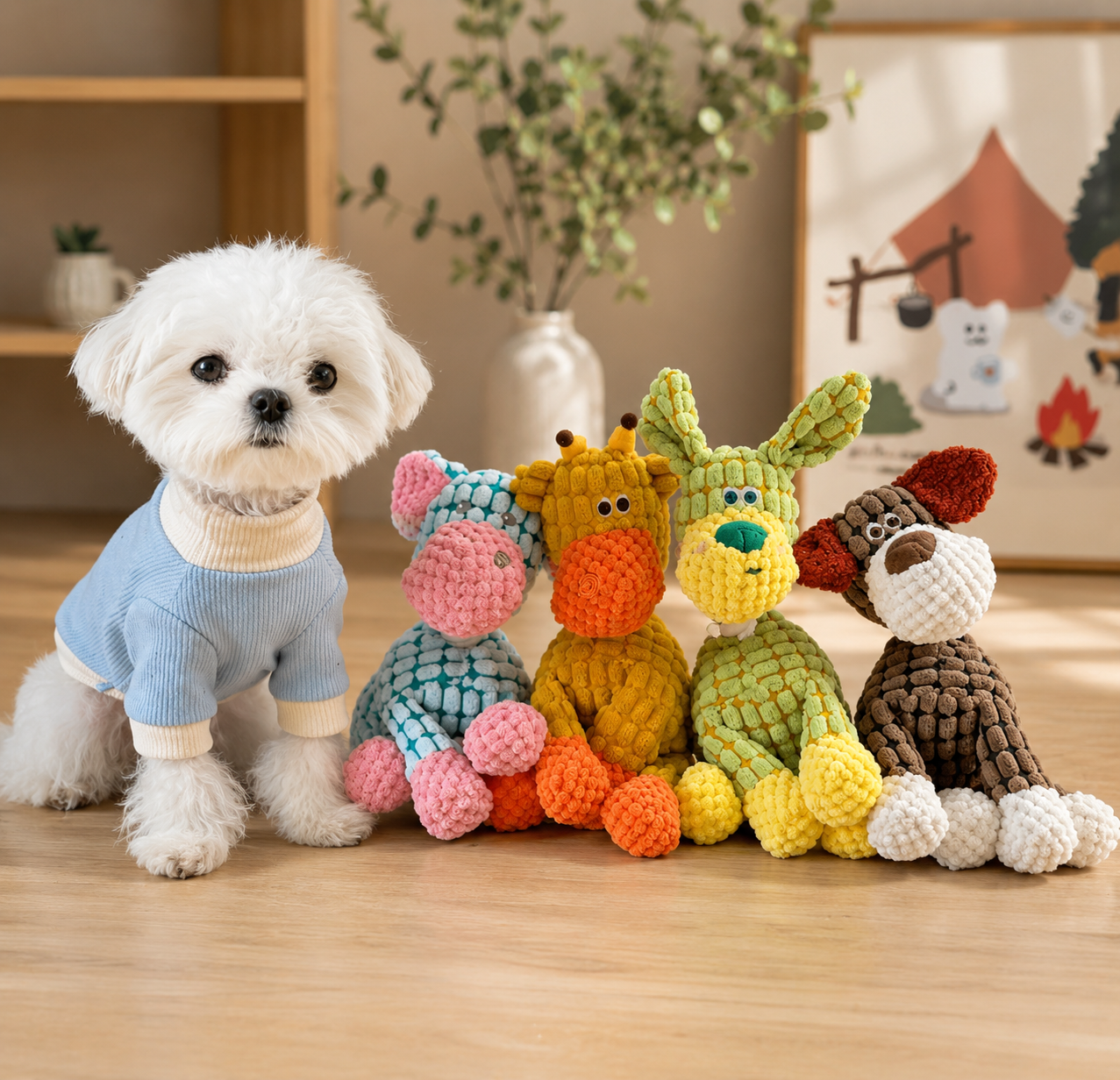 Jouet en Peluche pour Chien — Couineur & Interactif